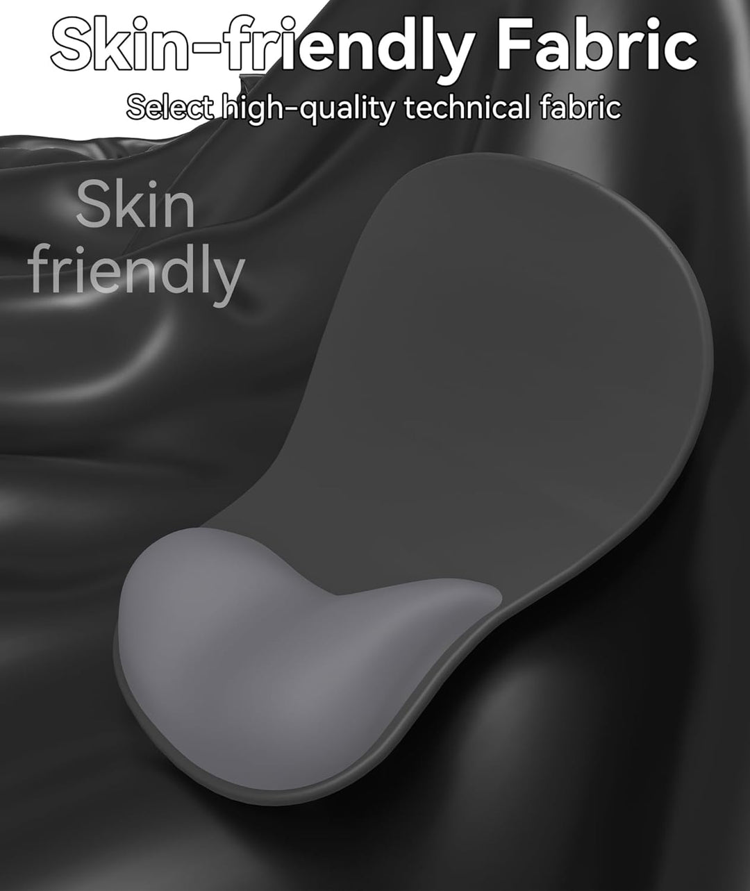 Mauspad mit Gelkissen,Ergonomisches Mousepad mit handauflage mit weichem Gelpolster,rutschfester Bas