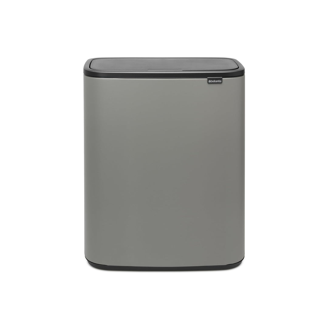 Brabantia 223129 Bo Touch Abfalleimer, mit 1 x 60-Liter-Inneneimer (Mineralbeton-Grau), Abfall- / Re