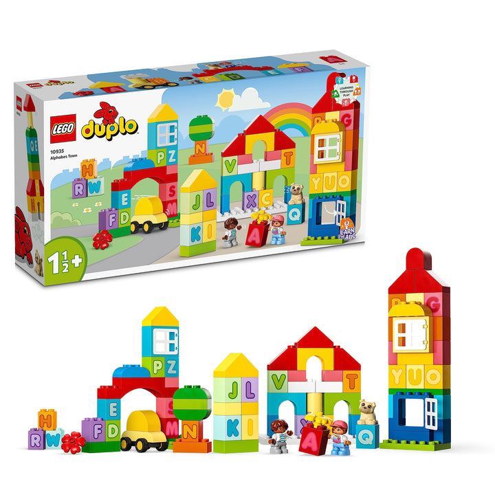LEGO DUPLO Classic 10935 La Ville Alphabet, Jouet Éducatif, Apprendre Couleurs et Lettres