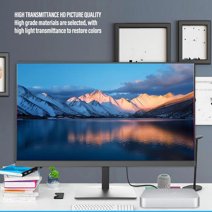 Tonysa 27 Zoll 16:9 Computer-Sichtschutzfilter, Magnetische PET-Computer-Sichtschutzfolie, Abnehmbar
