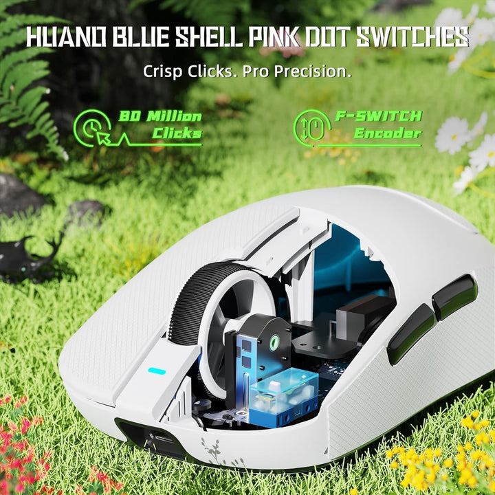 ATTACK SHARK X8 SE Kabellose Gaming-Maus, 55g Ultraleicht, PAW3311 Sensor, BK52820 Chip, 25.000 DPI,