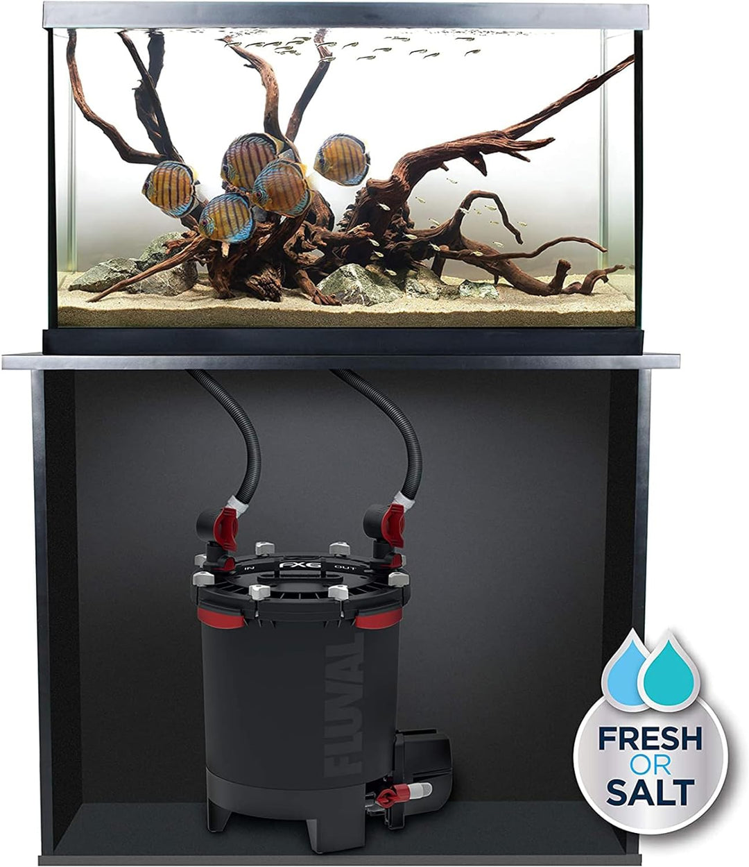 Fluval FX6 Hochleistungs-Aussenfilter, für Aquarien mit einer Kapazität von bis zu 1.500L geeignet 1