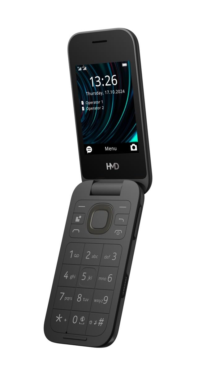 HMD 2660 Flip Klapphandy (2,8" Hauptdisplay, 1,77" Zweitdisplay, 4G + 4G, Bluetooth, 128 MB, 1450mAh