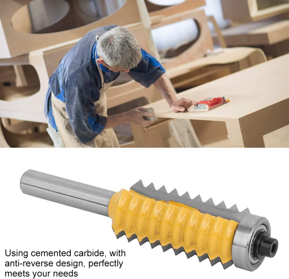 Hartmetall Verleimfräser 8mm Schaft,8 X 41 Anti Reverse Design Hartmetall Fräser,Kompakt und Tragbar