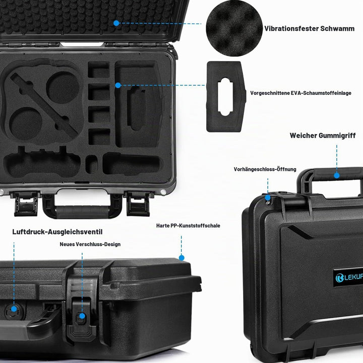 LEKUFEE wasserdichte Hartschalenkoffer für DJI Avata Explorer Combo(Goggles Integra)/ DJI Avata Pro