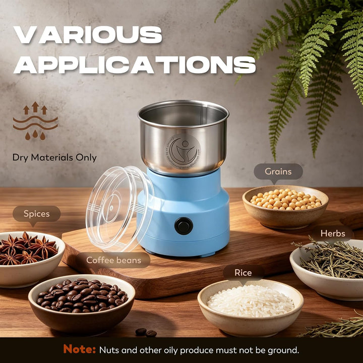 Moongiantgo Getreidemühle Multifunktionale 200W 14500rpm Gewürzmühle Ultrafeine Kaffeemühle, 300ml K