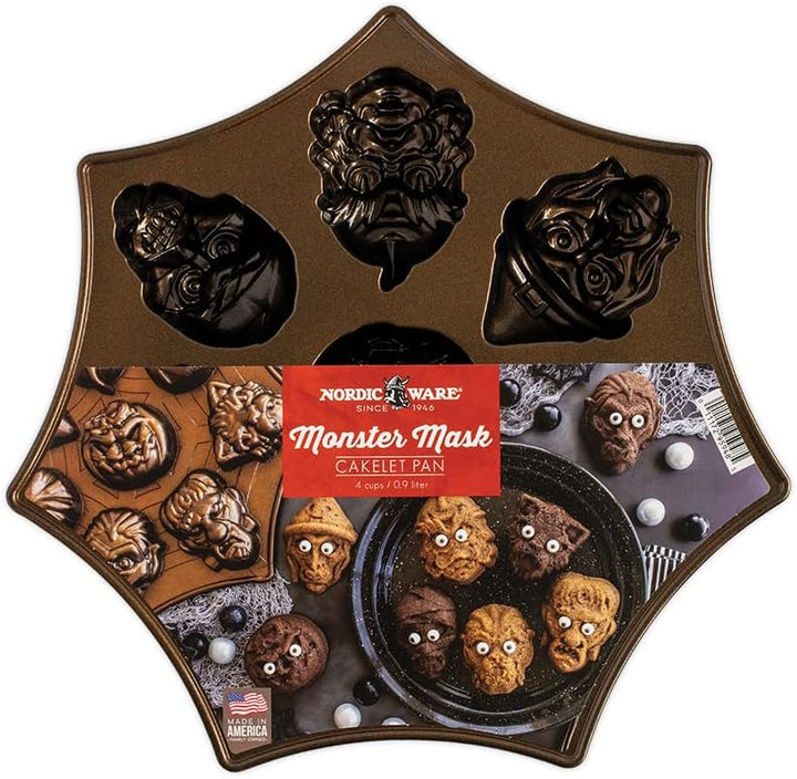Nordic Ware Monster Mask Cakelet Monster Cakelet, Monster Cakelet