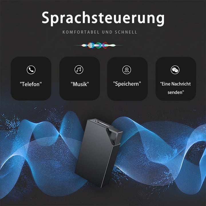 Diktiergerät Mini 64 GB Speicher, Diktiergerät und Sprachaktivierung, Voice Recorder Wiederaufladbar