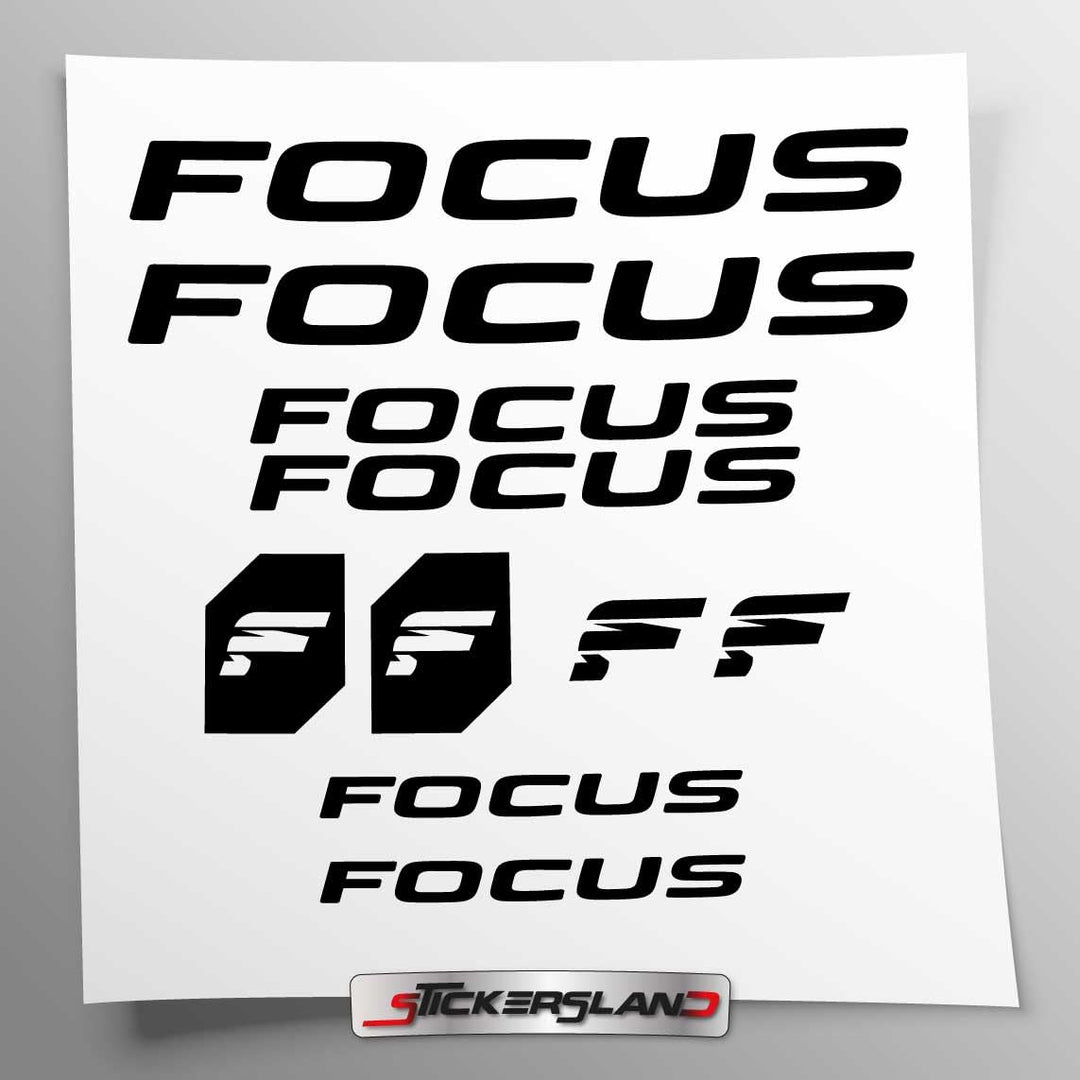 Stickersland® Aufkleber-Set kompatibel mit Rahmen MTB Mountainbike und Helm | Decals Aufkleber für F