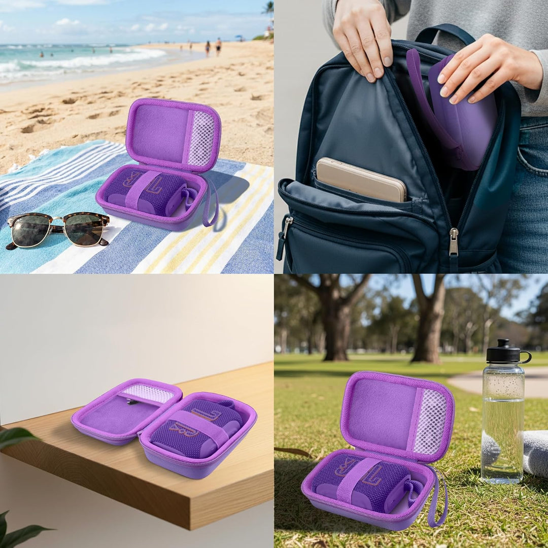 co2CREA Hart Reise Schutz Hülle Etui Tasche für JBL GO 5 /GO 4 /GO 3 tragbarer Bluetooth Lautspreche
