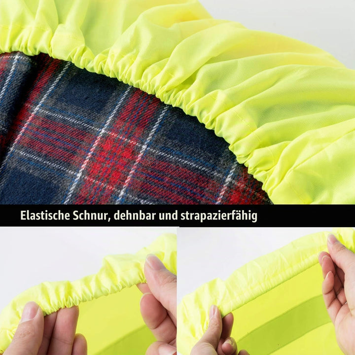 AYKRM Rucksackschutz Schultasche Regenschutz Regencape Rucksackcover Sicherheitsüberzug Reflektorübe