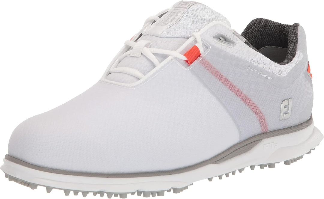 FootJoy Herren Pro|sl Sport Golfschuh 40 EU Weit Weiss Grau Orange, 40 EU Weit Wei&#xDF; Grau Orange
