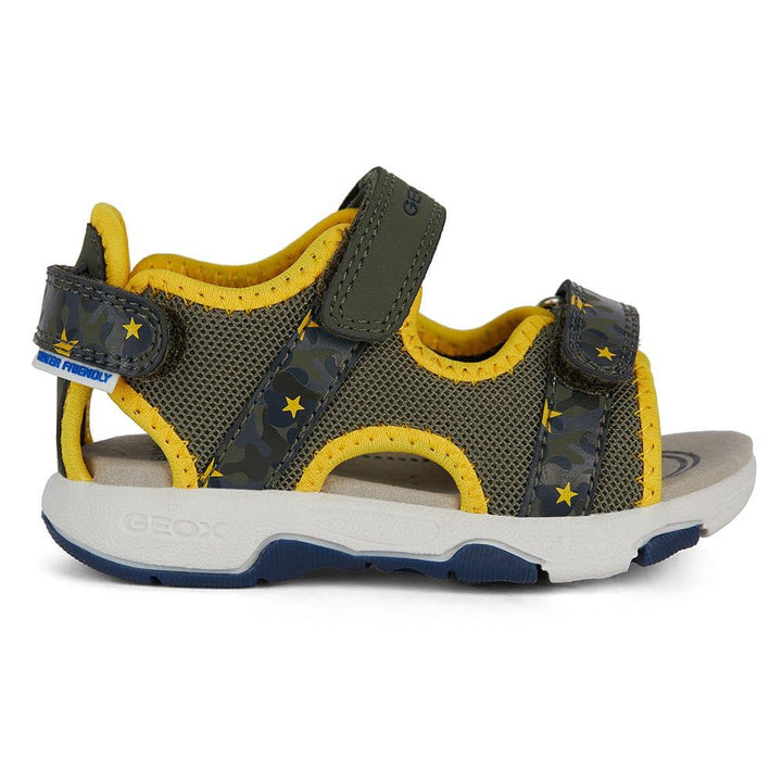 Geox B Sandal Multy Boy A Lauflernschuhe, Military Ochreyellow