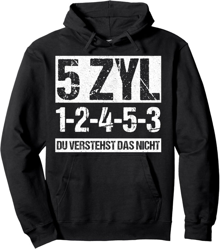 Tuner 5 Zylinder Zündreihenfolge Zündfolge Turbo 1 2 4 5 3 Pullover Hoodie
