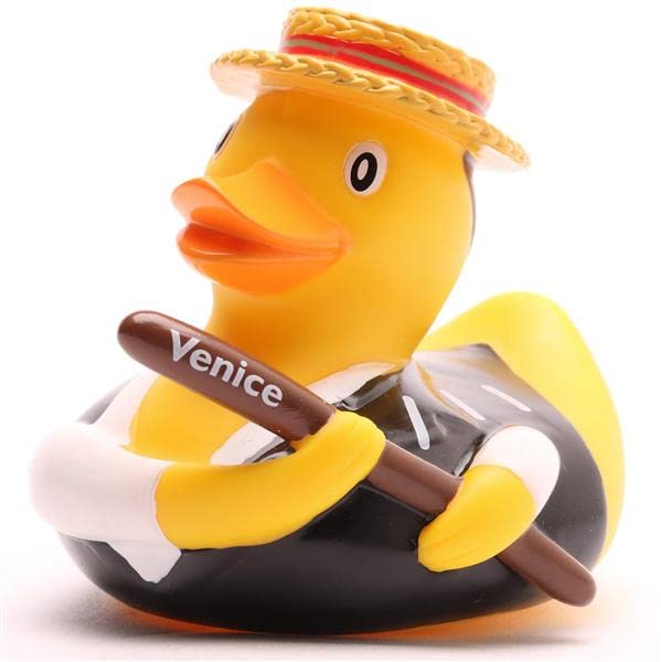 Duckshop I Badeente Gondolier Venice I Quietscheente Venedig I Quietscheentchen L: 10 cm I Geschenk