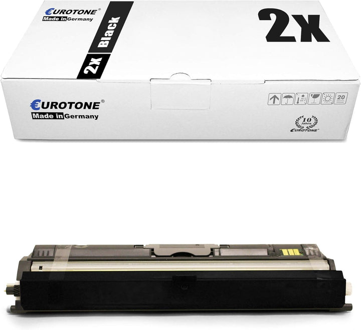 Eurotone 2X Toner mit 50% mehr Leistung für Epson Aculaser C1600 C16X N NF NFC ersetzen Epson Schwar