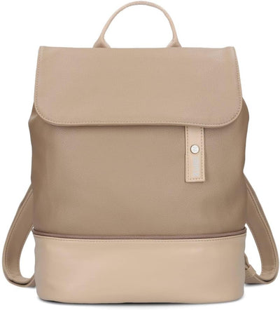 Zwei JANA Rucksack JR13 hazel, Hazel