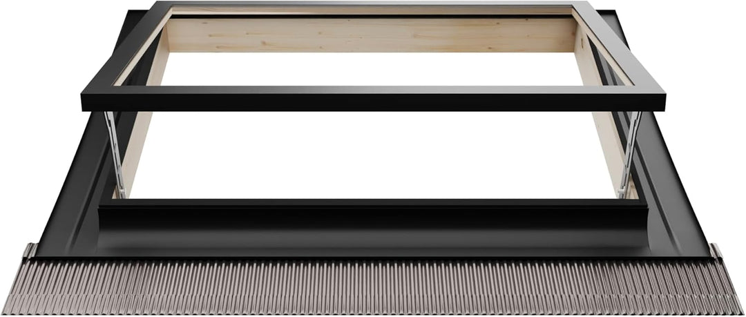 Emica – Bestes Vasistas-Dachfenster aus Aluminium | Doppelglas 4/9/4 | Griff mit 4 Öffnungspositione