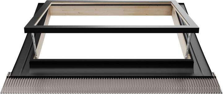 Emica – Bestes Vasistas-Dachfenster aus Aluminium | Doppelglas 4/9/4 | Griff mit 4 Öffnungspositione