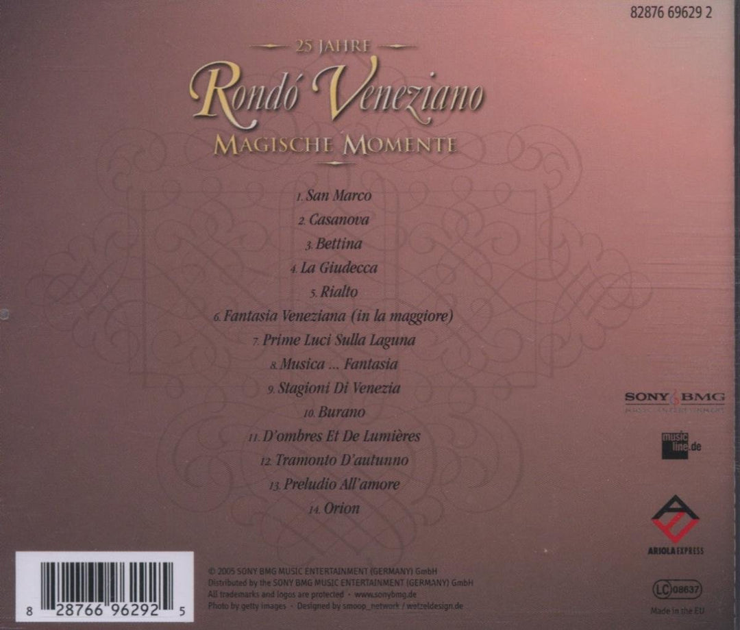 Magische Momente, Audio-CD