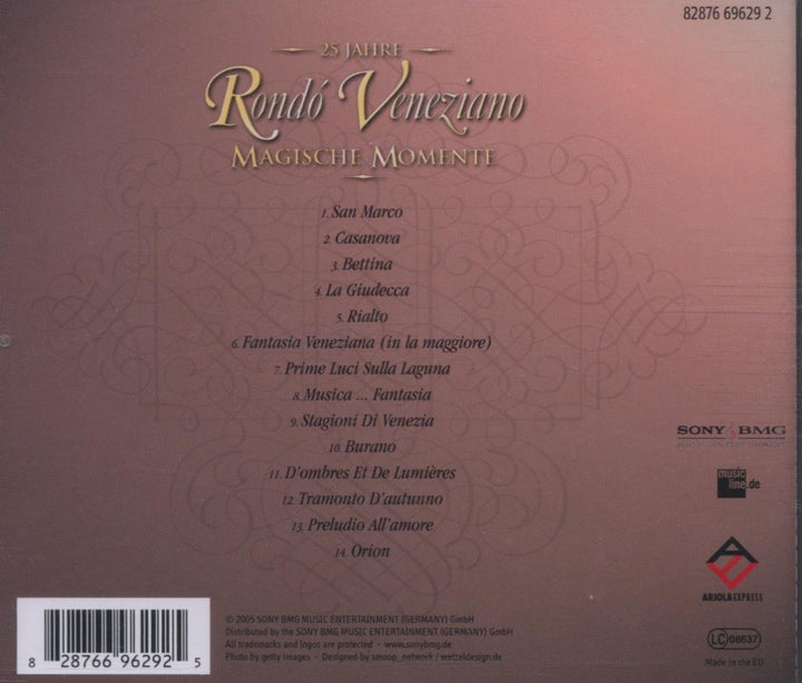 Magische Momente, Audio-CD