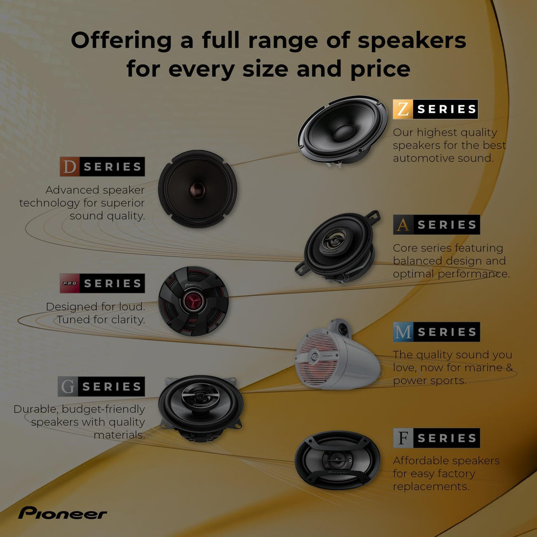 Pioneer TS-Z65C 2-Wege Komponenten Lautsprechersystem 17 cm 6.7", 6.7"