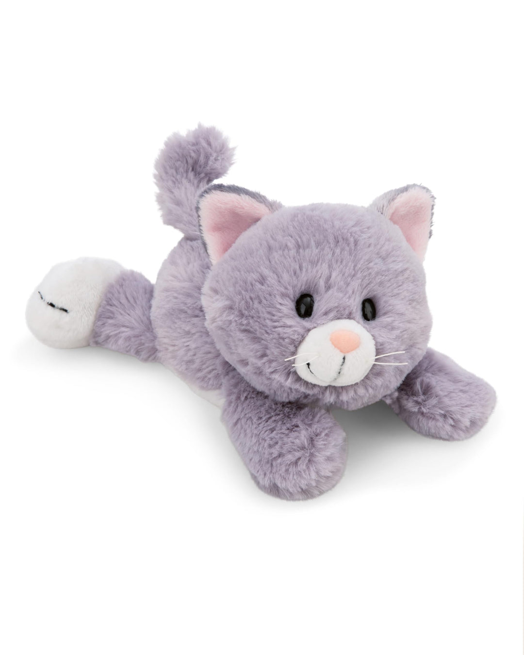 NICI Kuscheltier Katze 20cm - grau - Weiches Plüschtier – niedliches Stofftier zum Kuscheln & Spiele