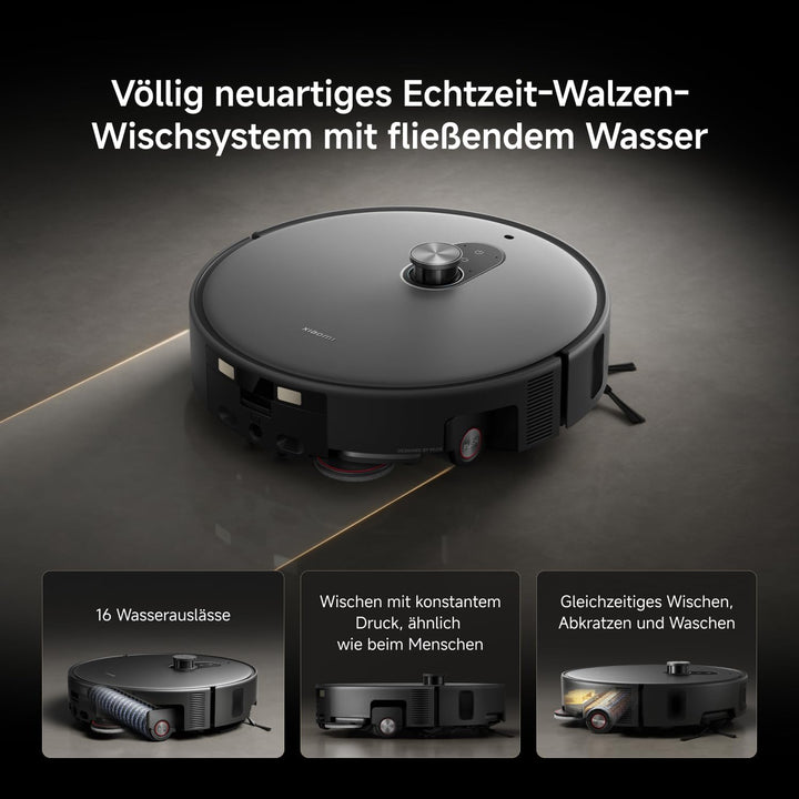 Xiaomi Robot Vacuum 6 Max, 35.000Pa, 6cm Hindernis, Dreifachwalze