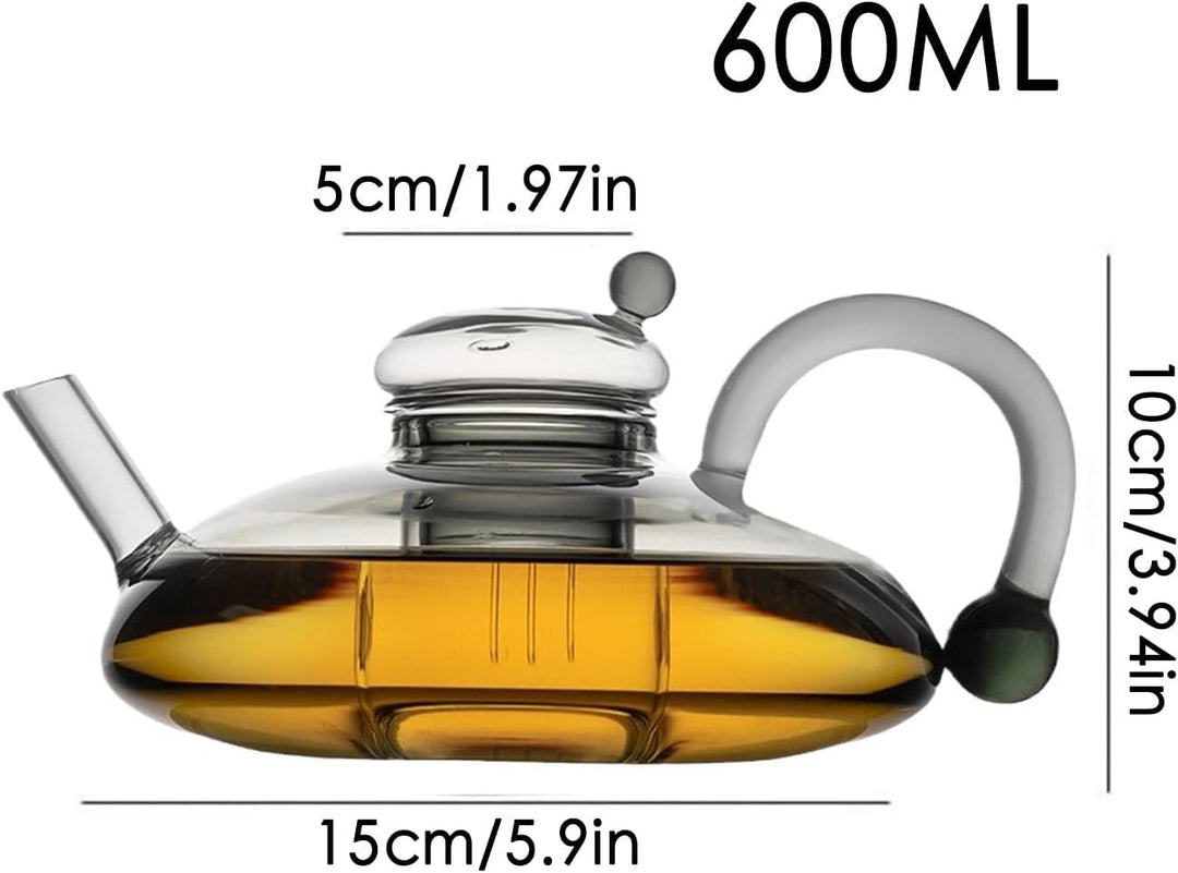 Teekanne Mit Siebeinsatz, Glasteekanne, Tee-ei Kanne, Teekessel Glas Mit Sieb, Teebereiter Für Losen