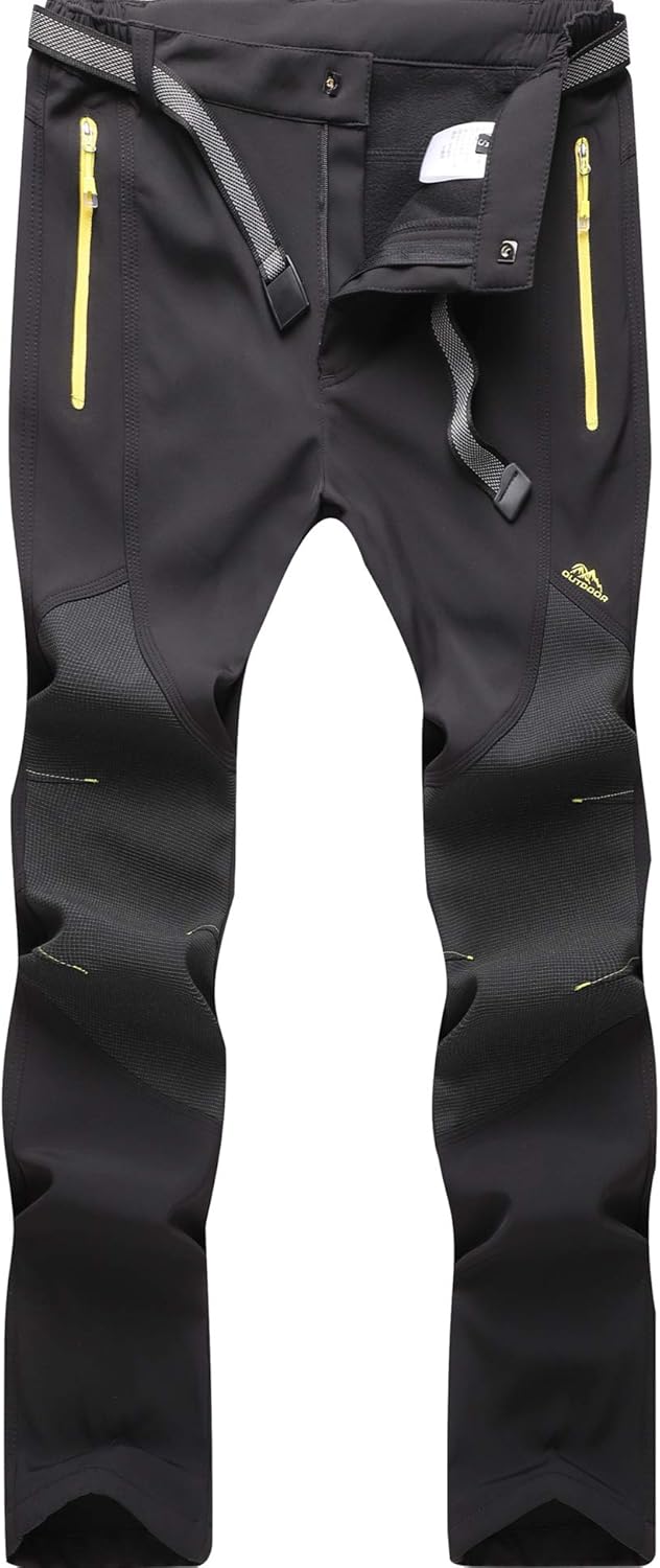 DAFENP Skihose, Wanderhose, Herren, wasserdicht, Arbeitshose, Winter, Berghose, Softshell, warm, gef