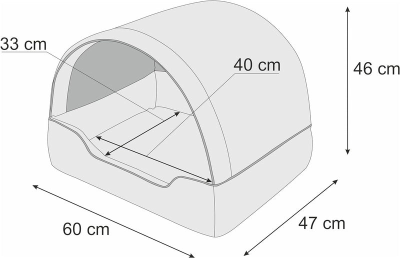 Doggy Hundehöhle Hundebett Katzenbett Hundehütte Haustierbett Hundehaus Hundeliegen Hundesofa Korb S