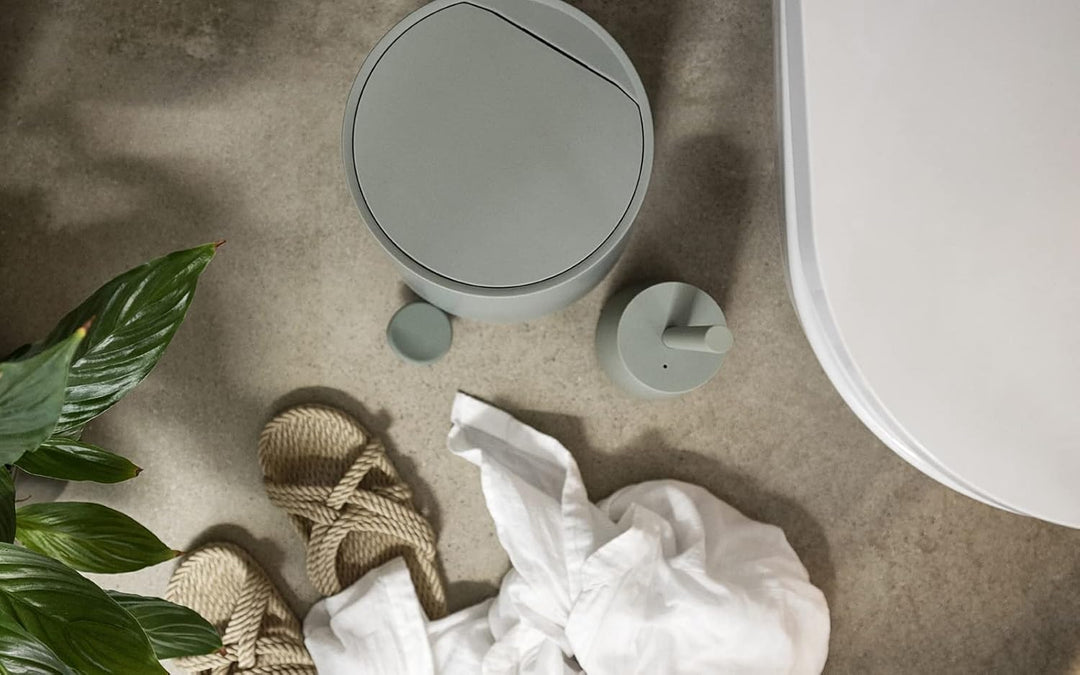 Zone Denmark Nova Mülleimer fürs Bad, Kosmetikeimer, Abfalleimer fürs Badezimmer, Durchm. 23 cm, Höh