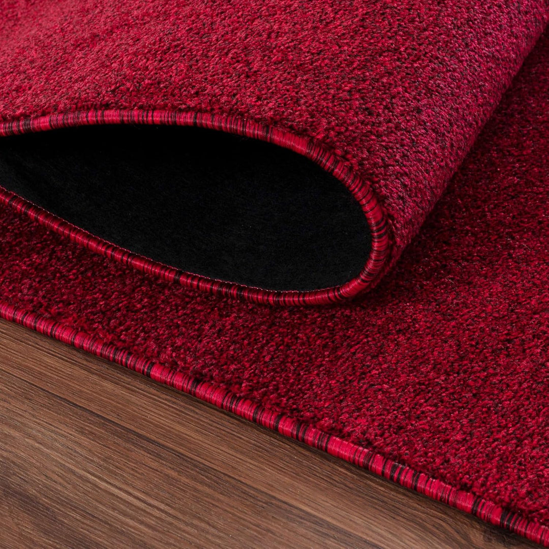 Carpetsale24 Wohnzimmer Teppich - Dichter Kurzflor, Einfarbig, Modern, Robust, Rechteckig und Rund -