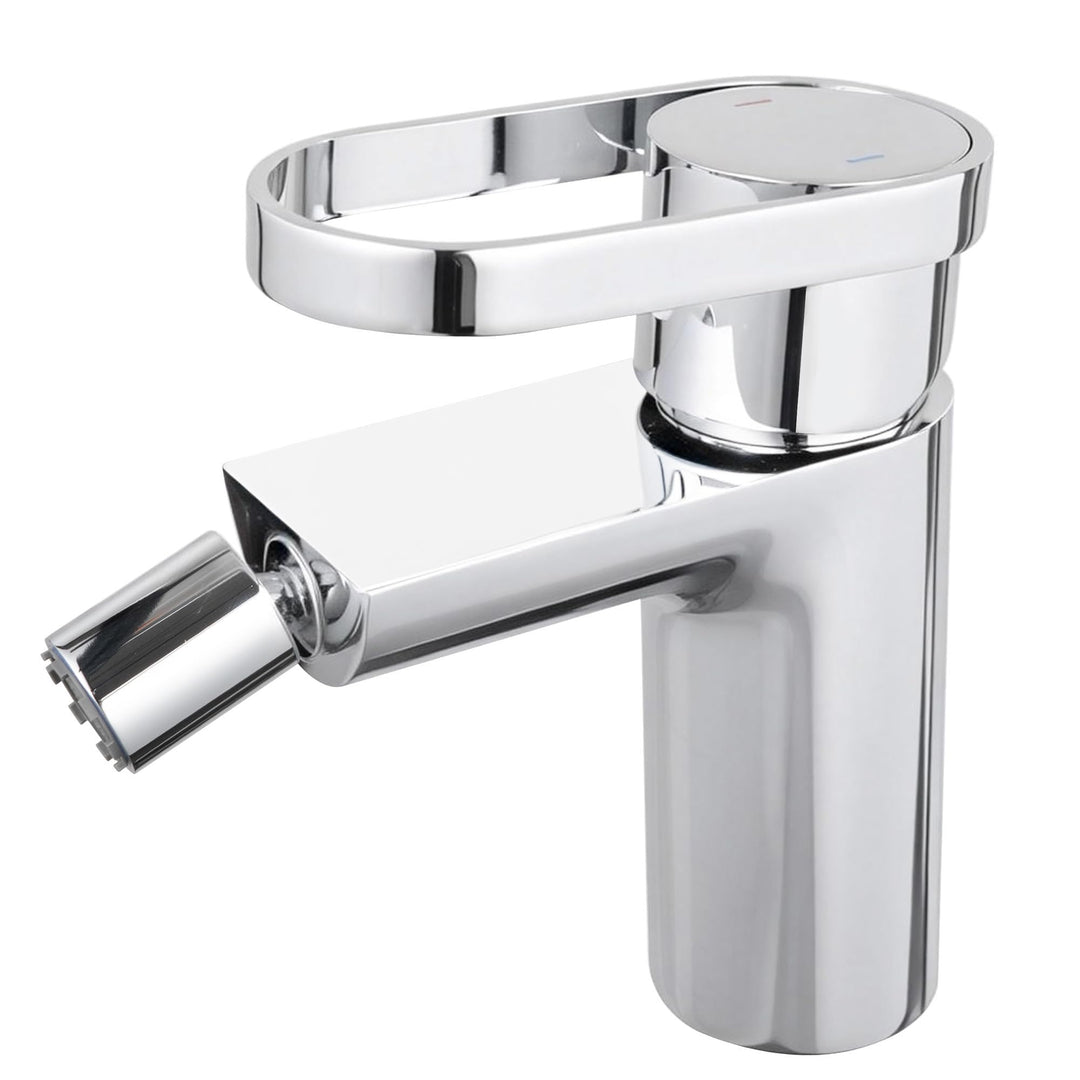 VANCOCO 52010 Wasserhahn Bad Chrom mit 360°Drehfunktion, Wassersparend mit 24h Salzsprühtest (Klasse