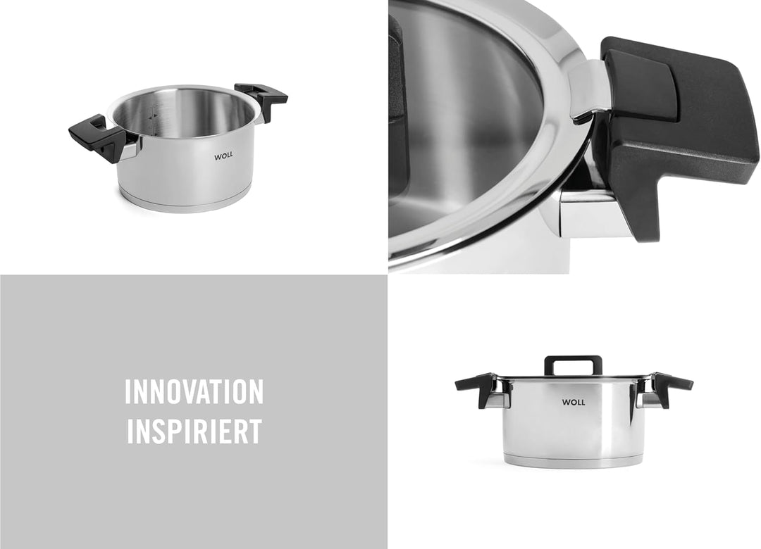 Woll Concept Kochtopf mit Deckel - Induktiv -, Ø 20 cm, 11 cm hoch, 3,4l - Geeignet für alle Herdart