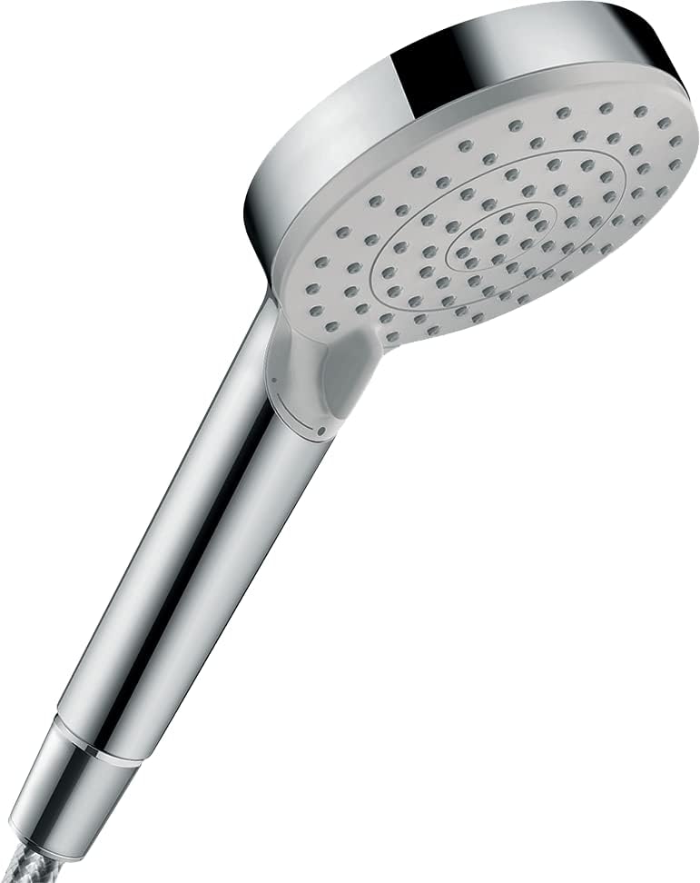 hansgrohe Duschkopf Vernis Blend, Duschbrause 2 Strahlarten, Antikalk-Funktion, Chrom & Brauseschlau