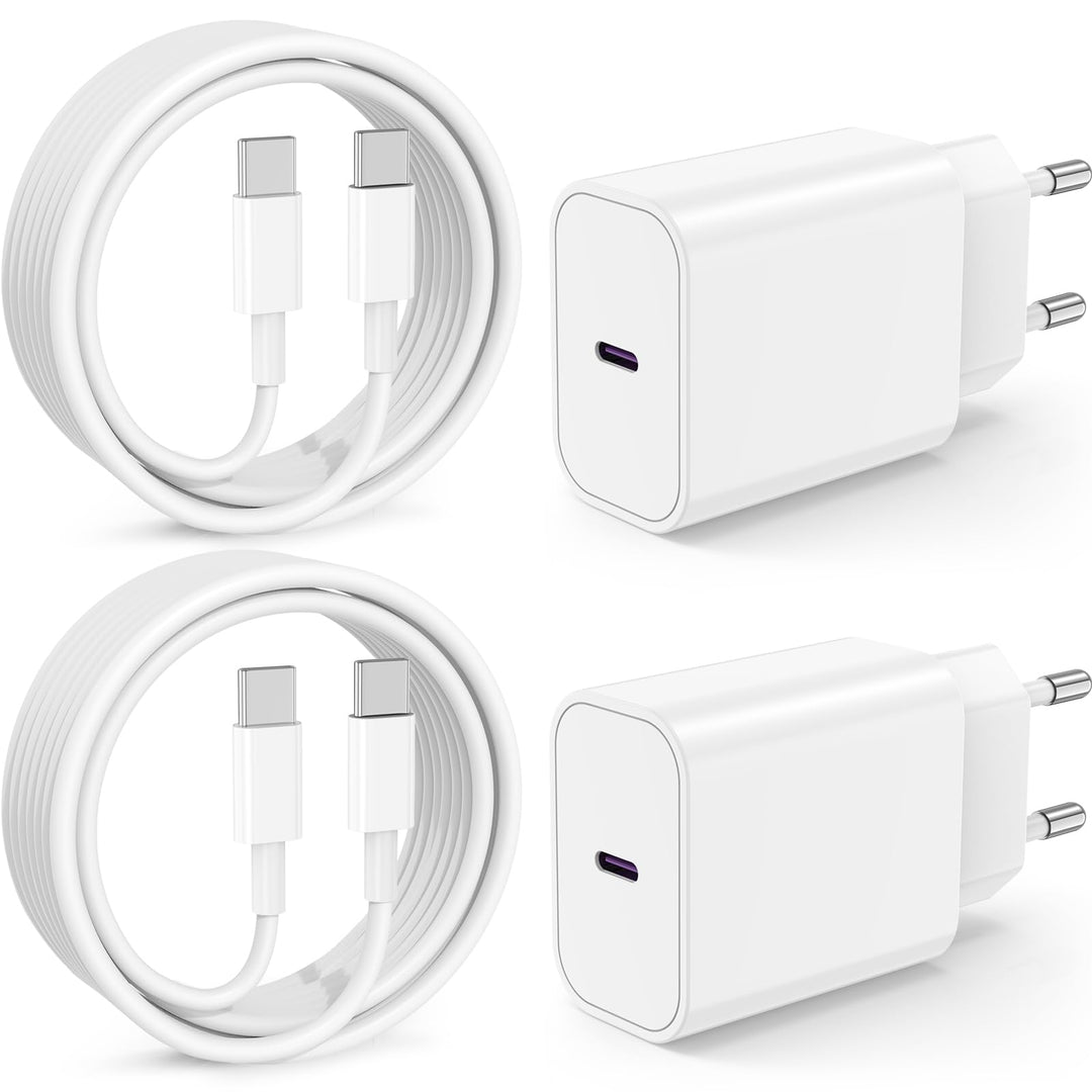 2Pack USB C Ladegerät Ladekabel für iPhone 17 16 15/17 16 15 Pro/17 16 15 Pro Max/Plus,2Pack 20W USB
