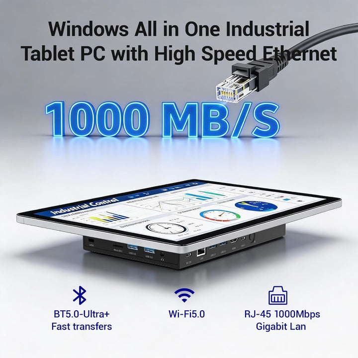 Tablet Panel Computer All in One 13,3 Zoll-HEIGAOLAPC Industrie Touch Panel PC Win11, N5100, Embedde