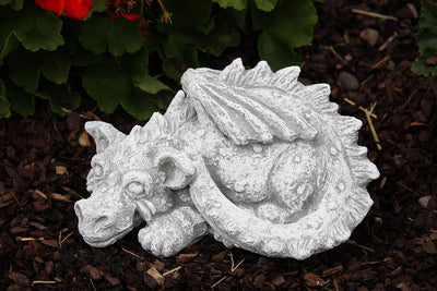 stoneandstyle Steinfigur Drache Flokii, Frost- und wetterfest, massiver Steinguss