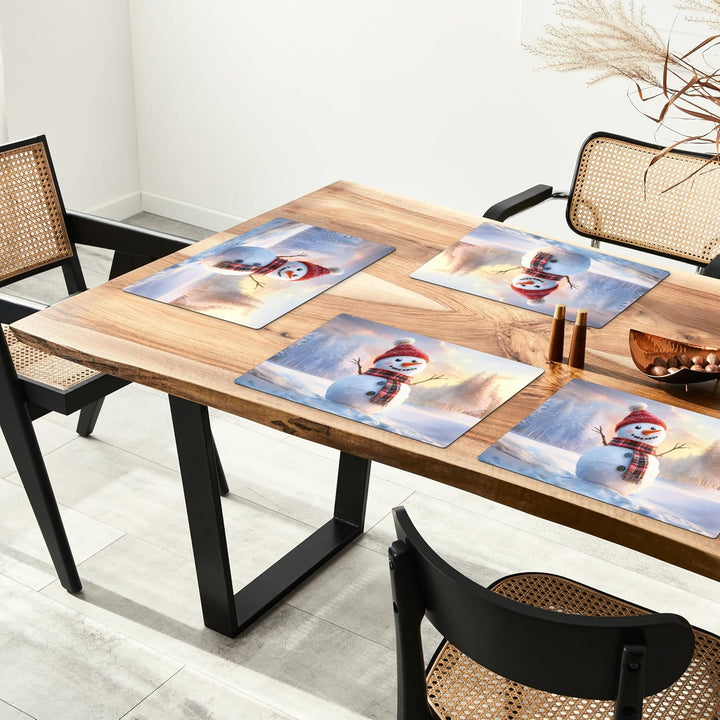 KitchenYeah© Platzsets Abwaschbar 6-Teilig 45x30 cm Tischsets Platzdeckchen Platzset Unterlage Tisch