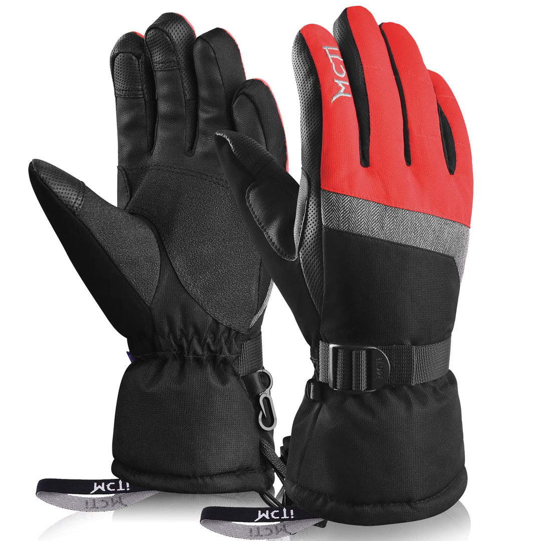 Kineed Skihandschuhe Damen Touchscreen Winterhandschuhe Wasserdicht Snowboardhandschuhe Winter Warm