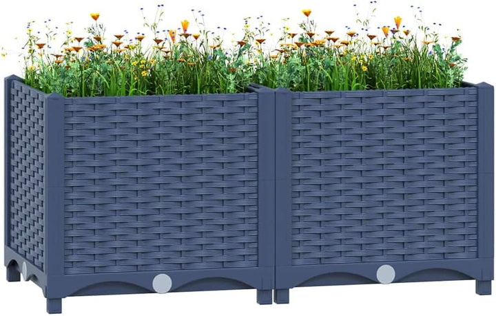 vidaXL Hochbeet Blumenkasten Gemüsebeet Pflanzbeet Blumenbeet Pflanzkasten Blumenkübel Pflanzkübel K