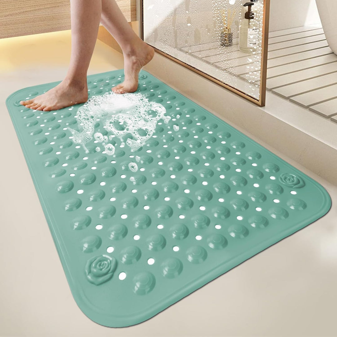 Duschmatte rutschfest 50x80cm,Antirutschmatte Dusche mit Saugnäpfen,Duscheinlage rutschfest mit Abla