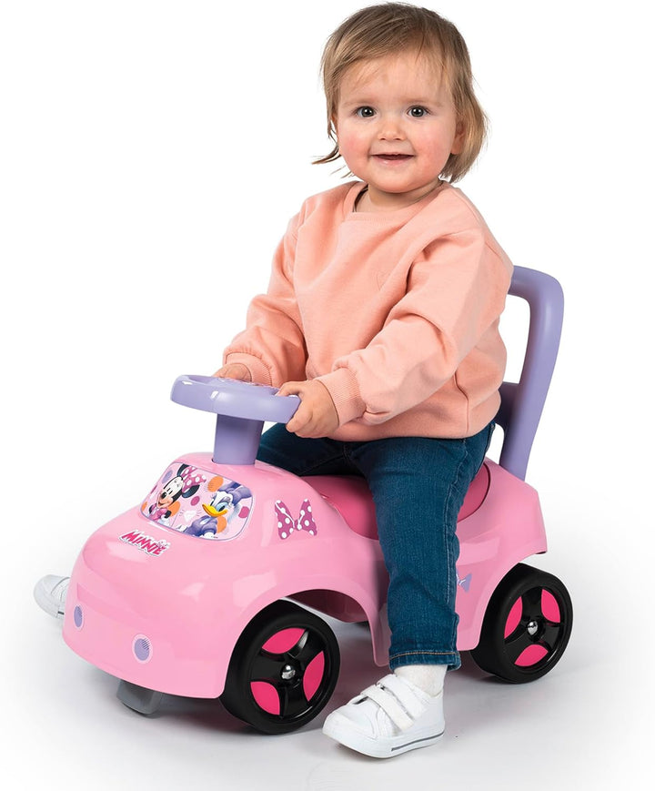 Smoby - Minnie Prima Auto, 7600720544, +10 Monate, Ride on, offizielles Lizenzprodukt von Disney, ro
