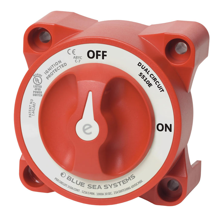 BLUE SEA 5510E BATTERY SWITCH E Doppelkreis, Doppelkreis