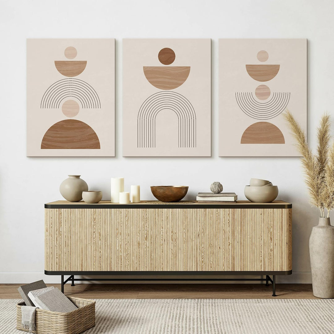 Muralo - Wandbilder Set - Leinwand Bilder Set Aufhängefertig - Bilder für Wohnzimmer Schlafzimmer -