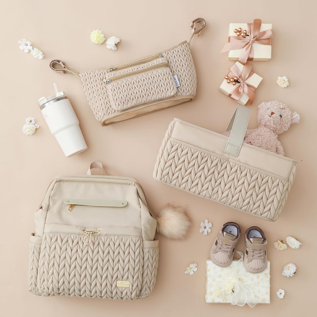 LUKJOJO - Baby-Wickelkorb, Aufbewahrungskorb für Neugeborene Jungen und Mädchen, Reisekorb für Feuch