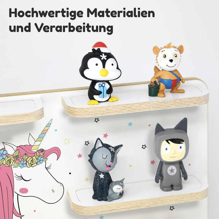stadtecken Holzregal für Musikbox – Passend für Toniebox & ca. 30 Tonies | Perfekte Aufbewahrung für