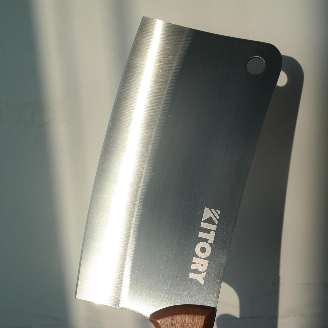 Kitory Hackmesser 18cm, Fleichmesser Extrem Scharf Chinesisches Küchenmesser, Metzgermesser mit Hoch