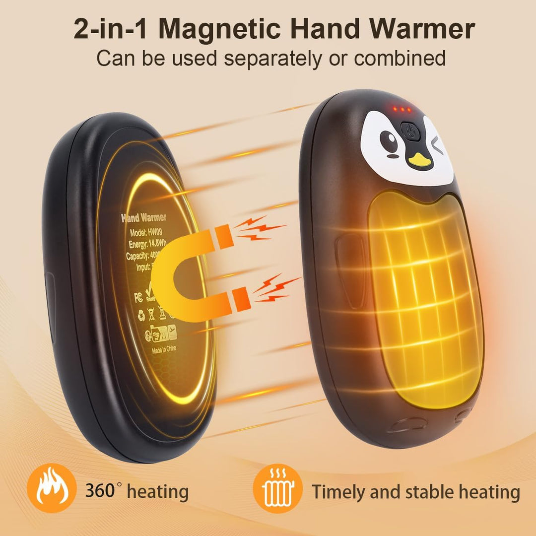 Taschenwärmer Elektrisch Handwärmer Hand Warmers Kinder USB Aufladbar 2 Pack Wärmer Akku Winter Gadg